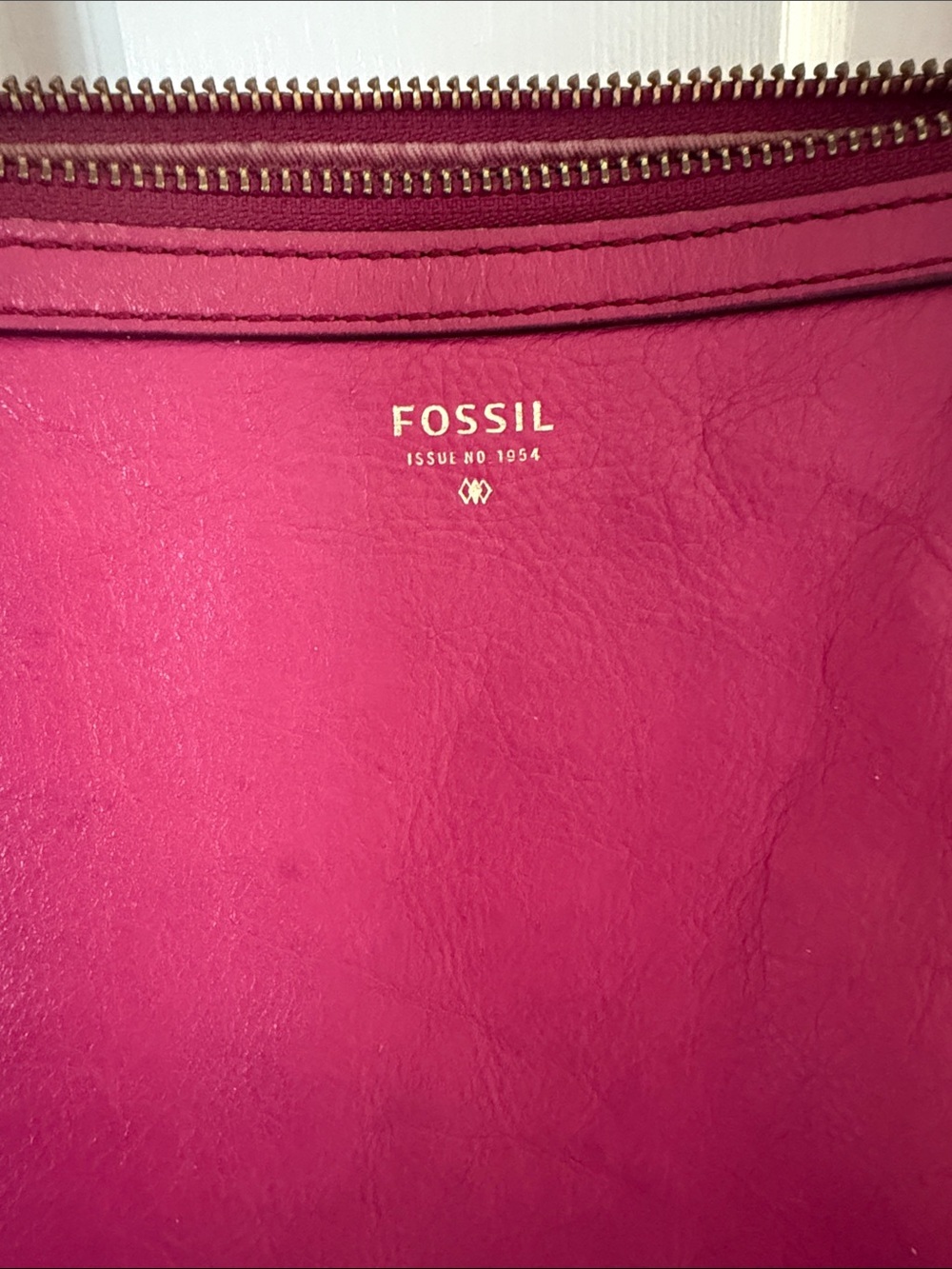 Fossil Magenta Pink Leather Rachel Tote Bag - Picture 2 of 6